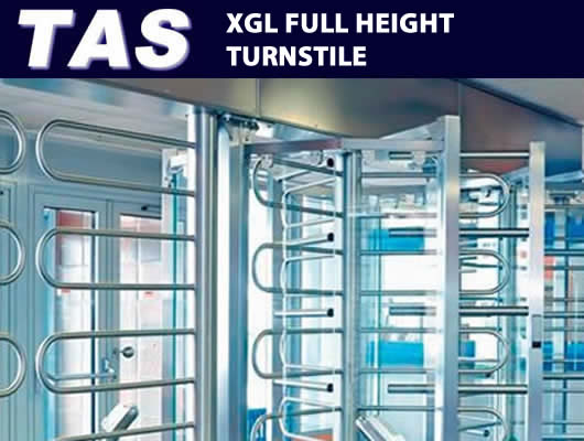 Access Control and Security Control XGL turnstiles